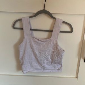 Alo yoga white tank top